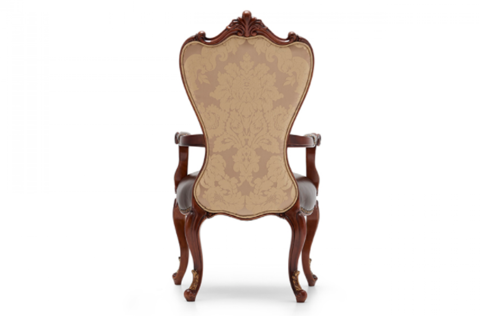 大风范 Home Furniture Product 《Classical carved fabric leather dining chair》【图0】