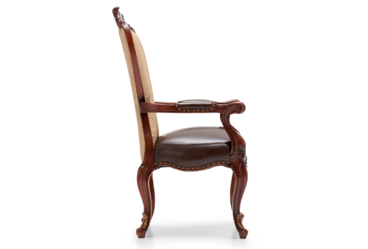 大风范 Home Furniture Product 《Classical carved fabric leather dining chair》【图1】
