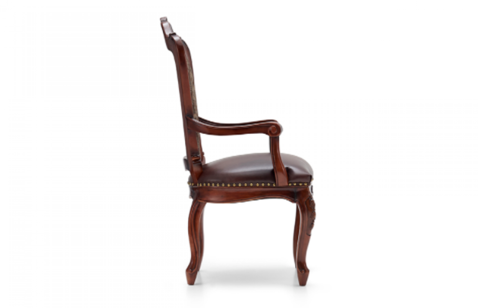 大风范 Home Furniture Product 《Classical carved fabric leather dining chair》【图0】