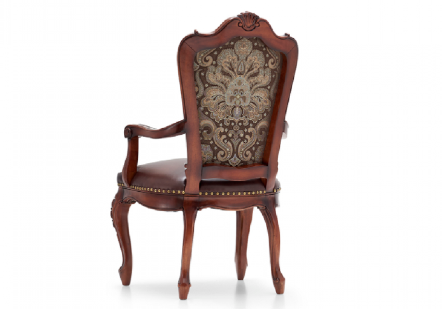大风范 Home Furniture Product 《Classical carved fabric leather dining chair》【图1】
