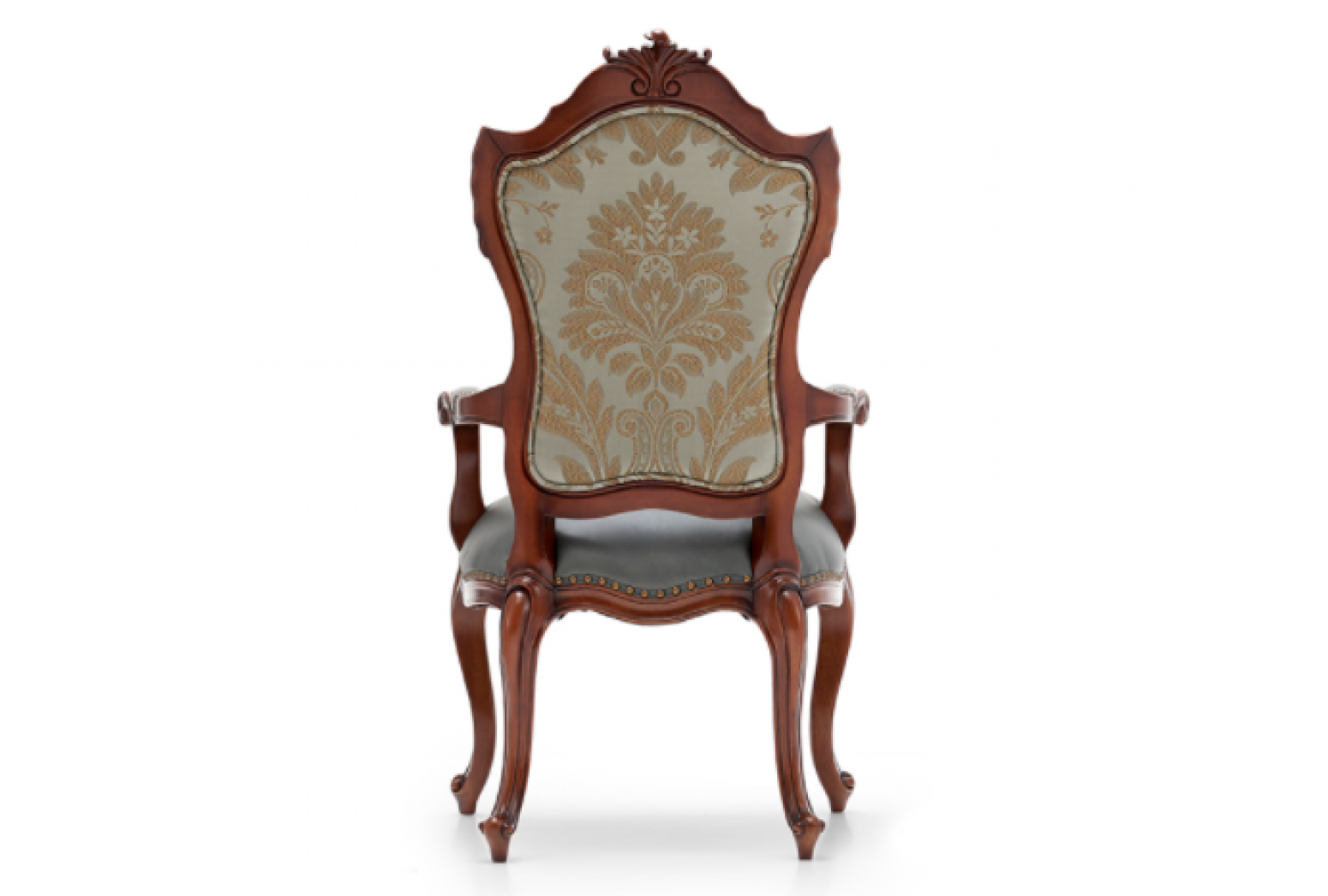 大风范 Home Furniture Product 《Light wood carved fabric dining chair》【图3】