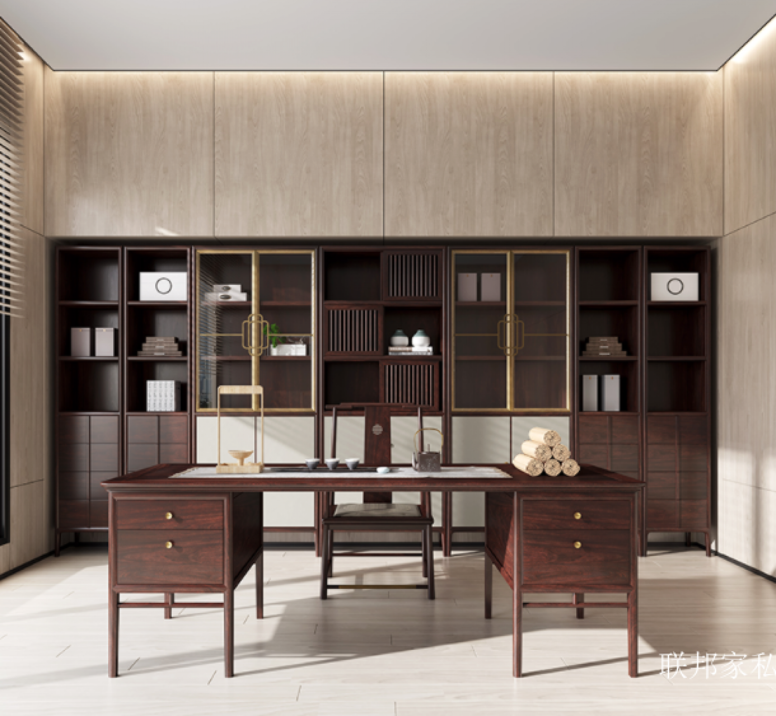 联邦家私 Office furniture Product 《Solid wood office desk》【图1】