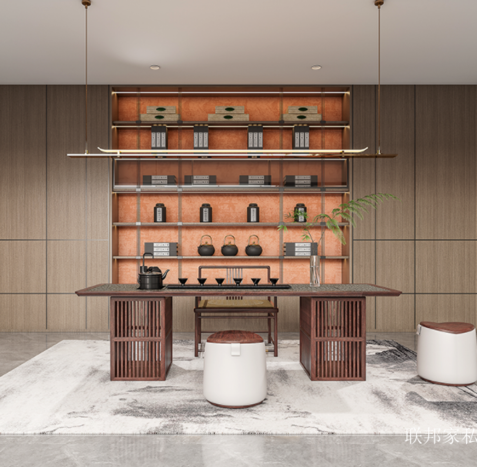 联邦家私 Home Furniture Product 《Oriental minimalist solid wood tea table》【图2】