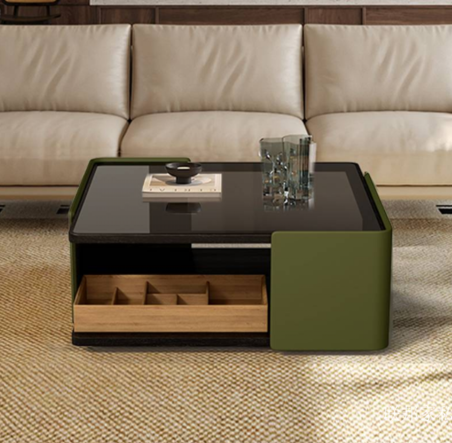 联邦家私 Home Furniture Product 《Square rhyme multi-function tea table》【图2】