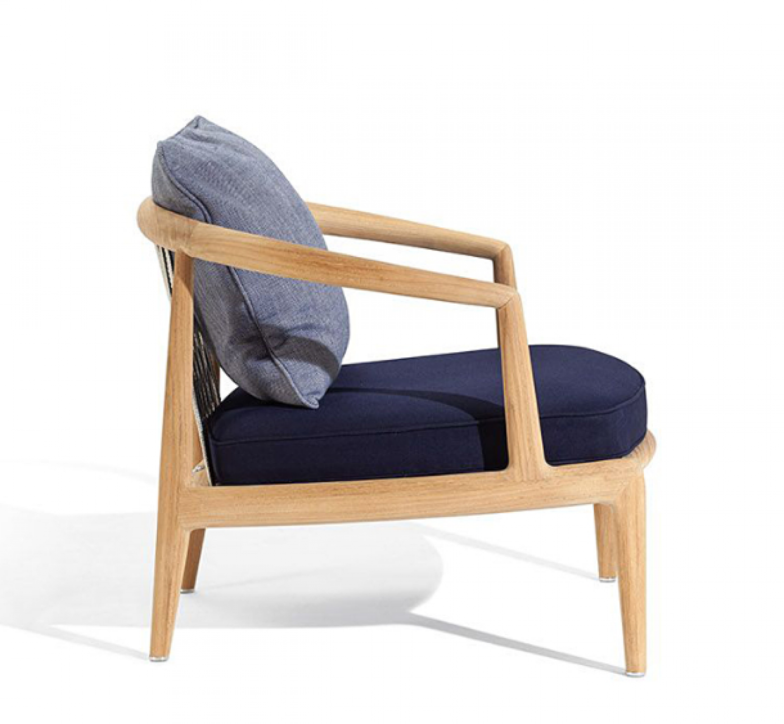 笋卯家居 Outdoor furniture Product 《Light wood blue mat outdoor lounge chair》【图0】