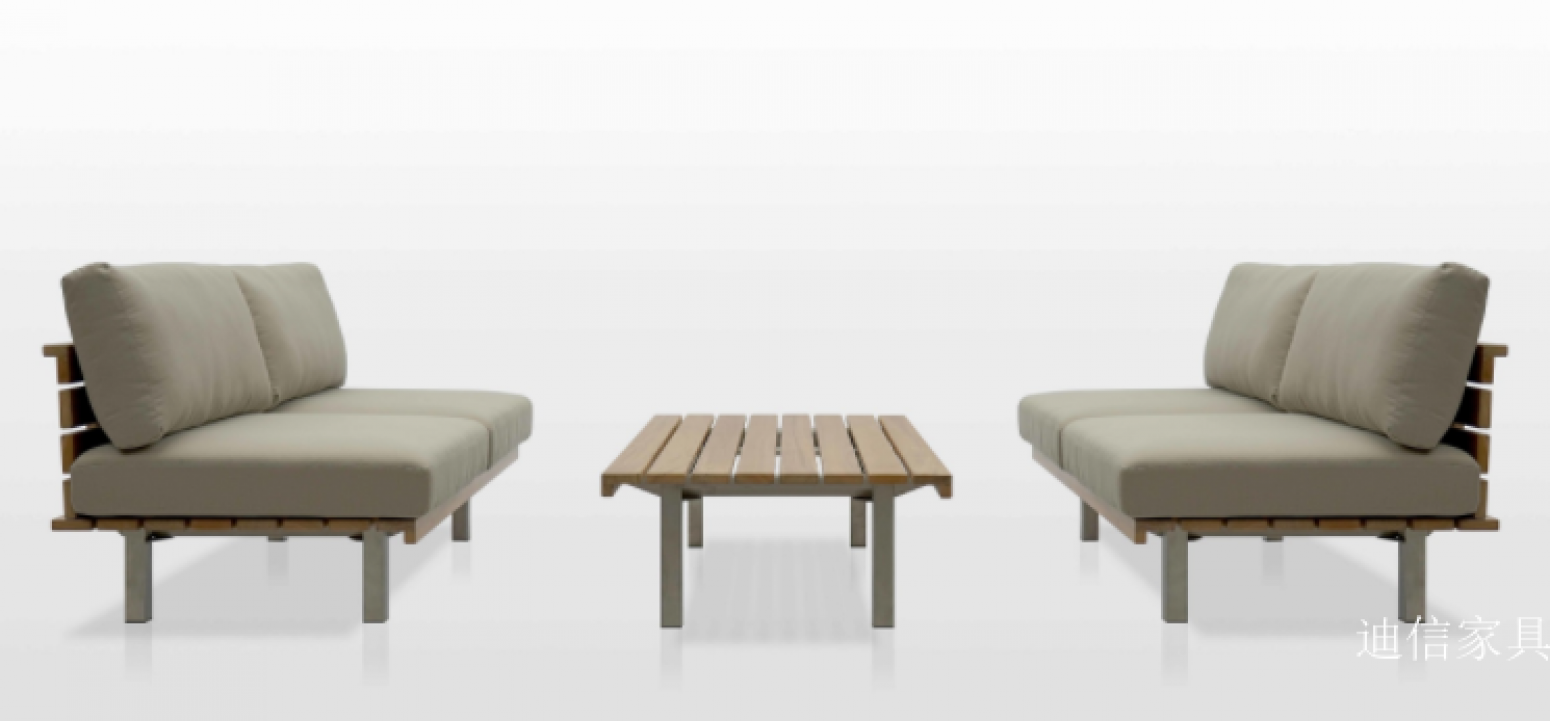 迪信家具 Outdoor furniture Product 《Simple wooden outdoor tea table》【图2】