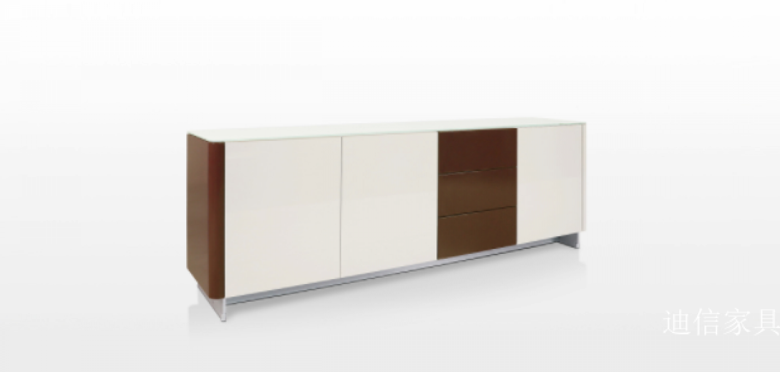 迪信家具 Home Furniture Product 《White and brown side cabinet》【图1】