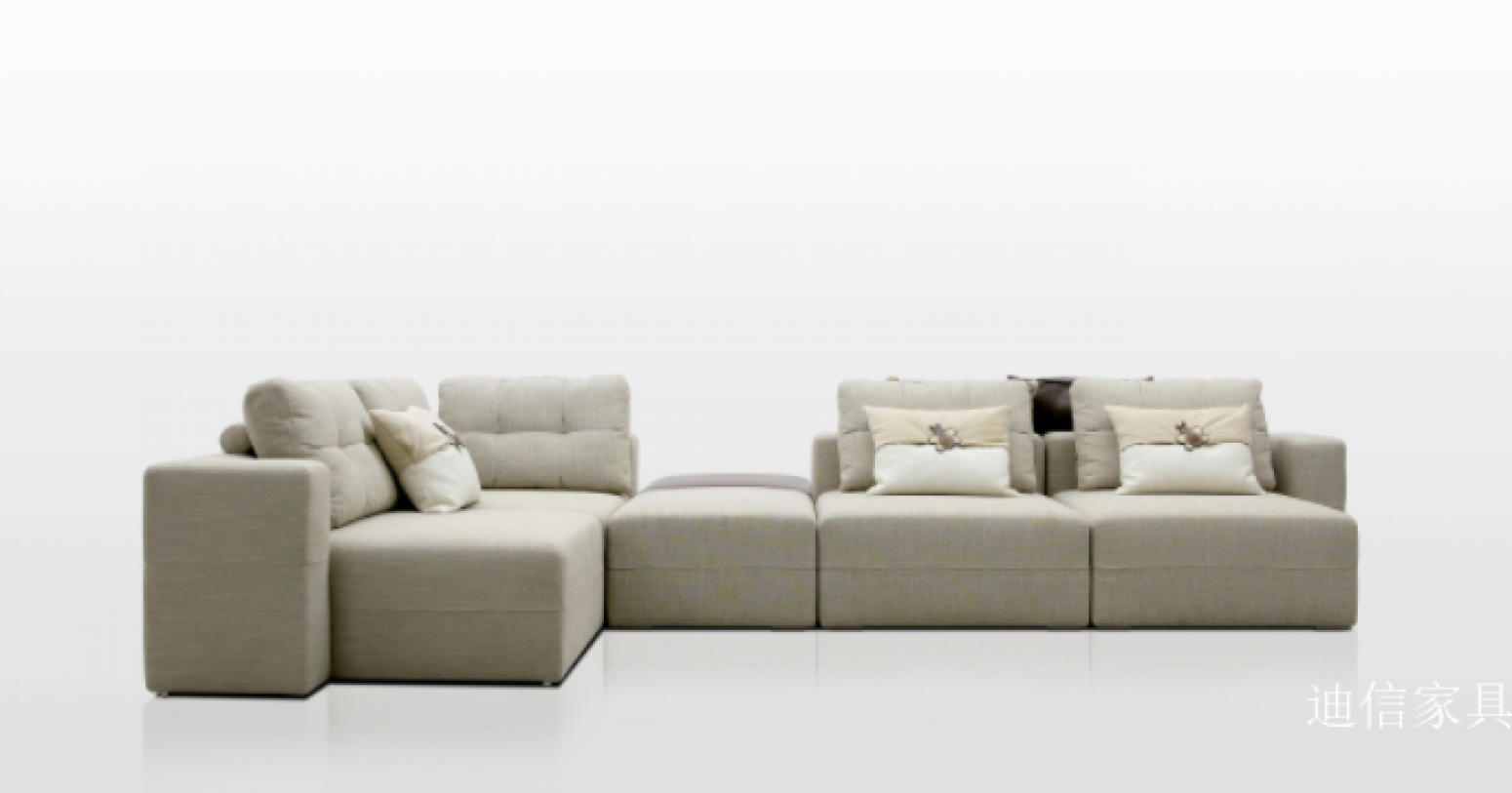 迪信家具 Home Furniture product 《Light beige modular sofa》