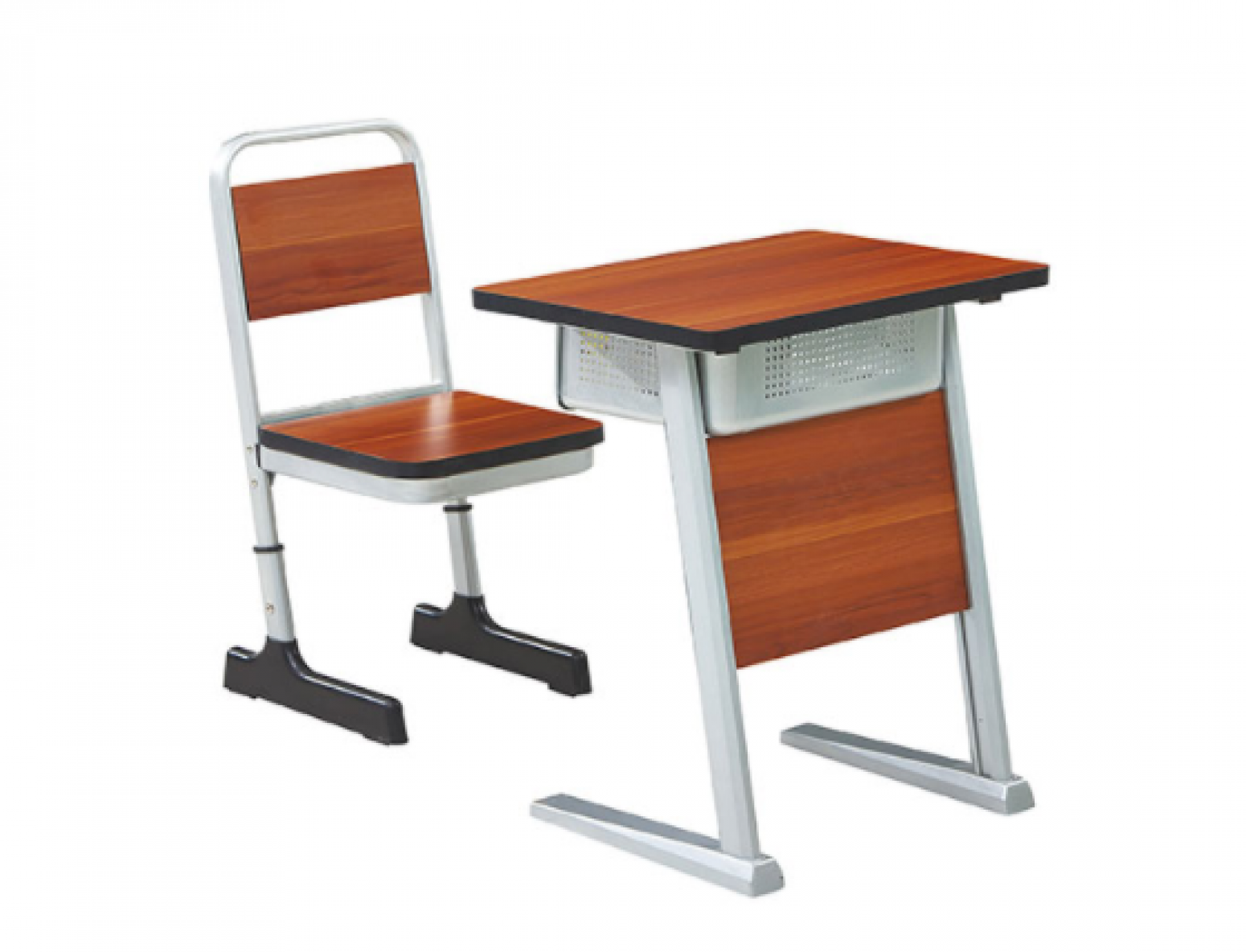 宏钻家具 Office furniture product 《Imitation wood simple desks and chairs》