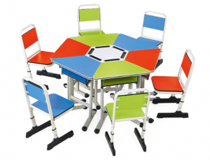 宏钻家具Office furniture《Colorful hexagonal desks and chairs》