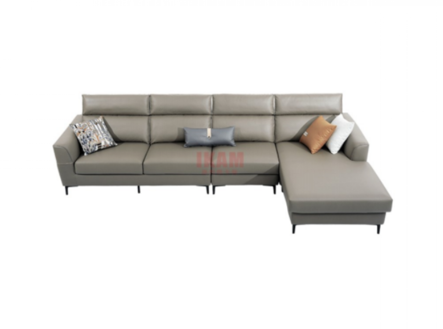 嘉彤家具 Home Furniture Product 《Light grey modern leather sofa》【图1】