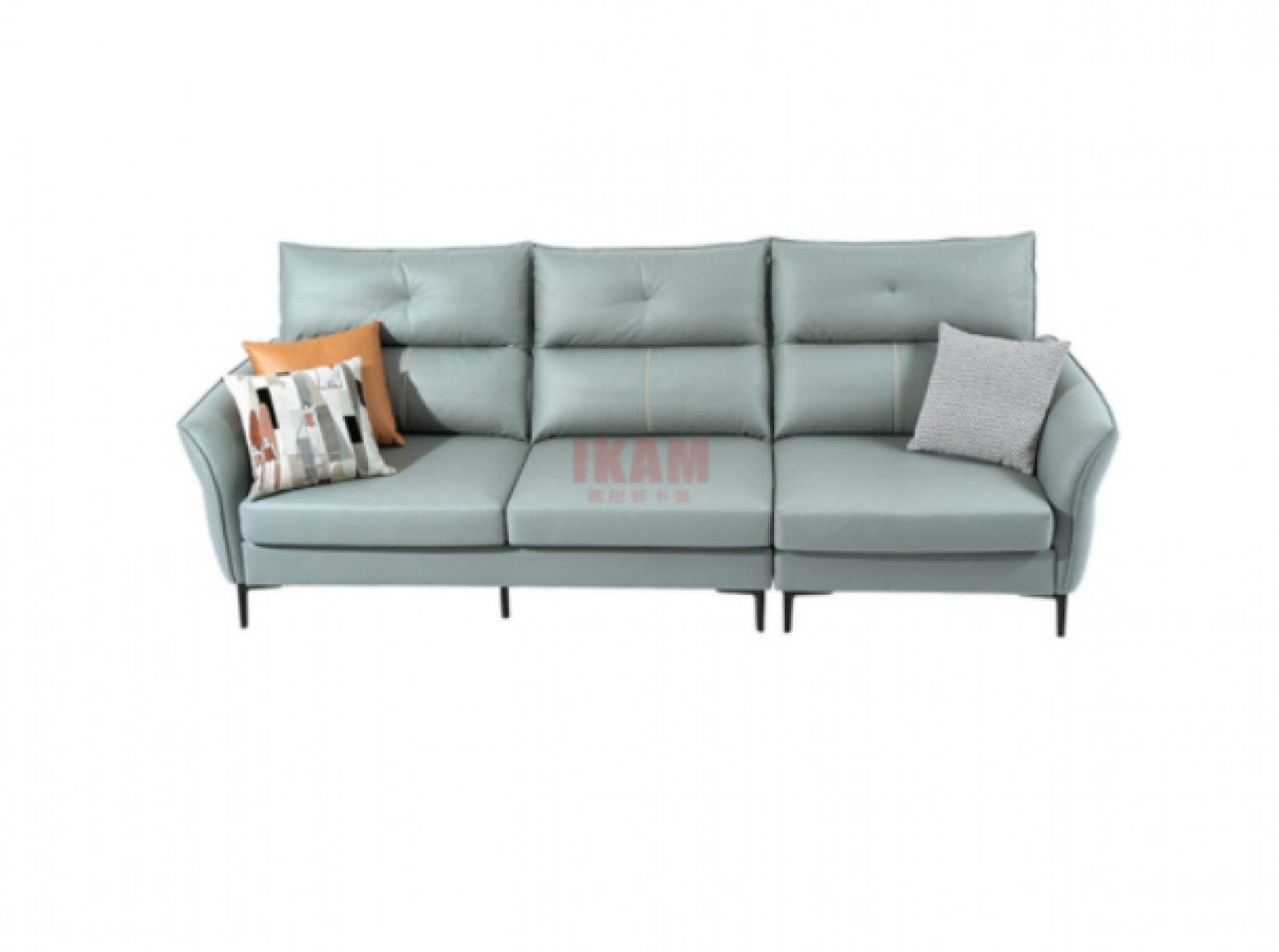 嘉彤家具 Home Furniture Product 《Light grayish-blue leather sofa》【图1】