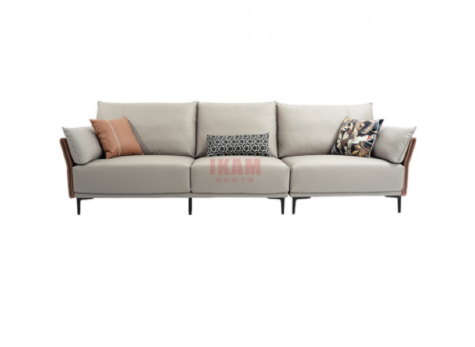 嘉彤家具 Home Furniture Product 《Light rice brown leather sofa》【图1】