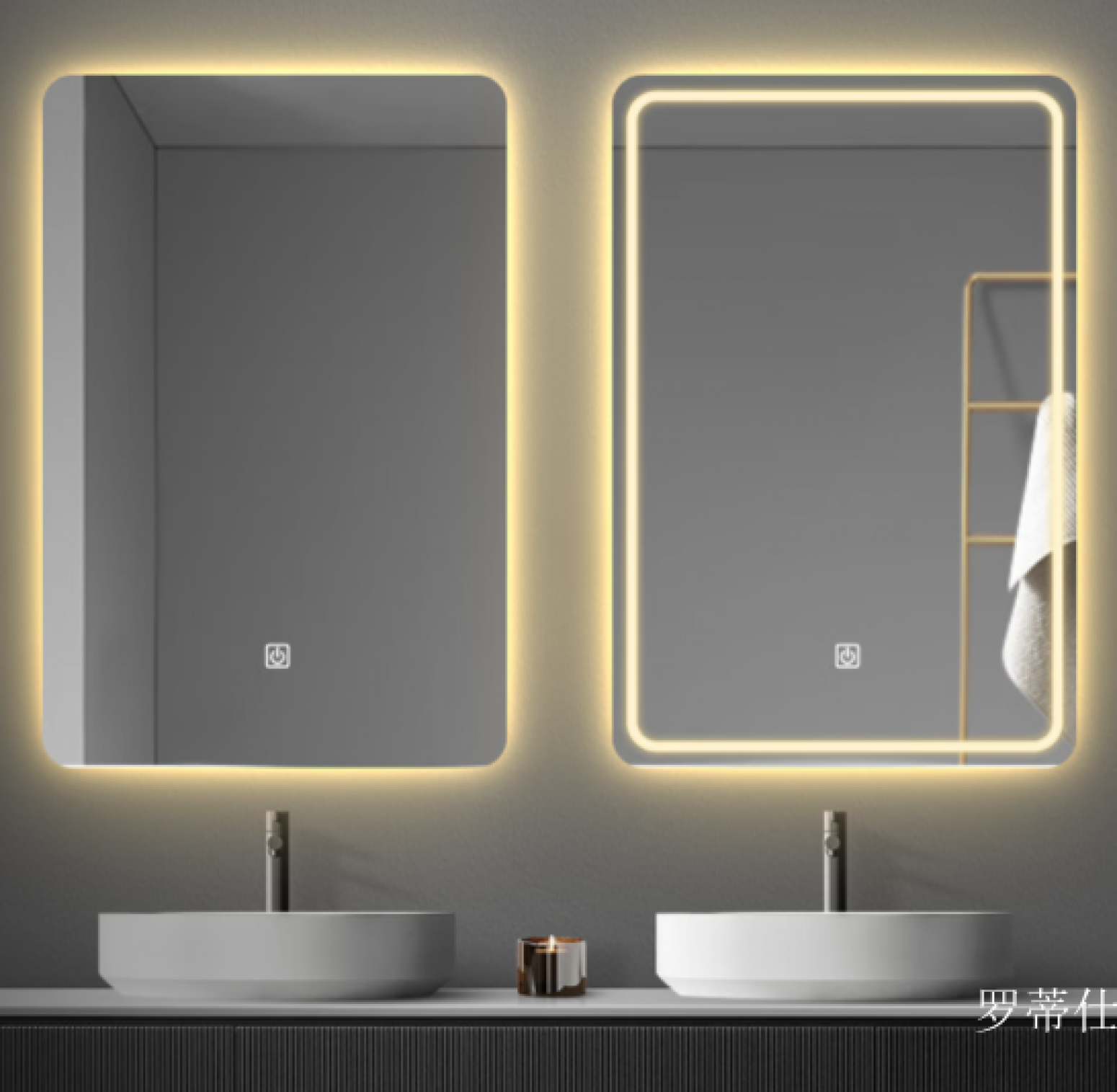 罗蒂仕 Smart home product 《Square smart defogging bathroom mirror》