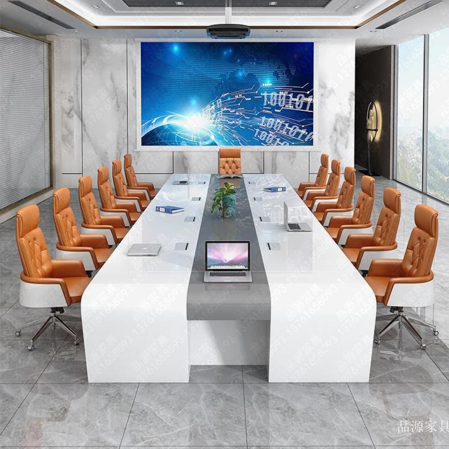 品源家具 Office furniture Product 《Light luxury long arc conference table》【图0】