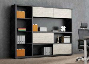 品源家具 Office furniture product 《Black frame shallow wood office file cabinet》议价