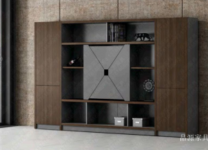 品源家具 Office furniture product 《Dark brown gray office file cabinet》议价