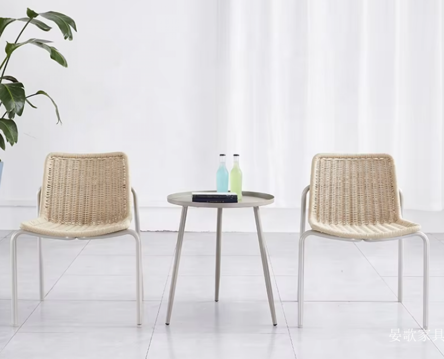晏歌家具 Outdoor furniture Product 《Rattan outdoor leisure table and chair》【图1】