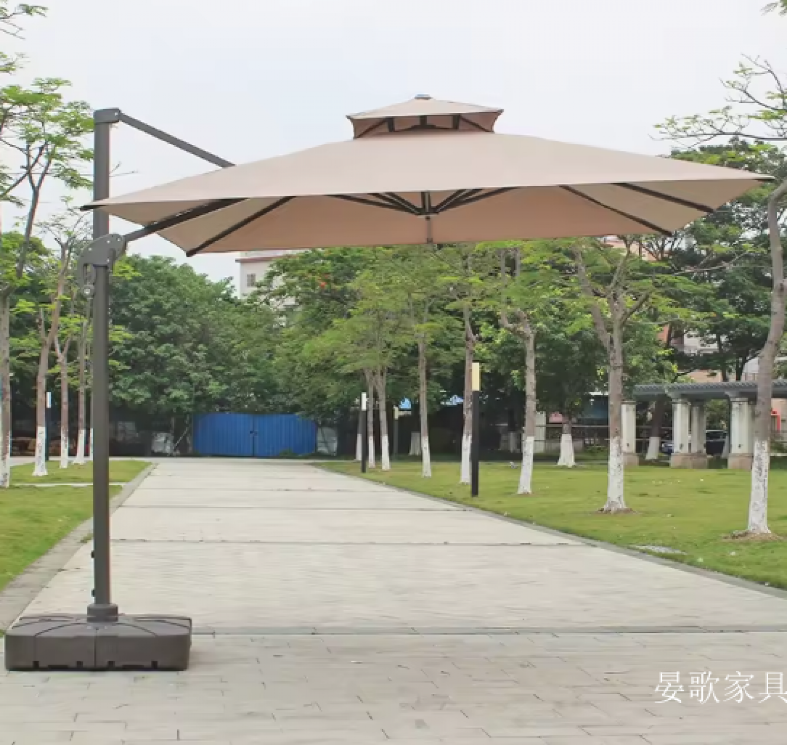 晏歌家具 Outdoor furniture product 《Side standing outdoor Roman parasol》