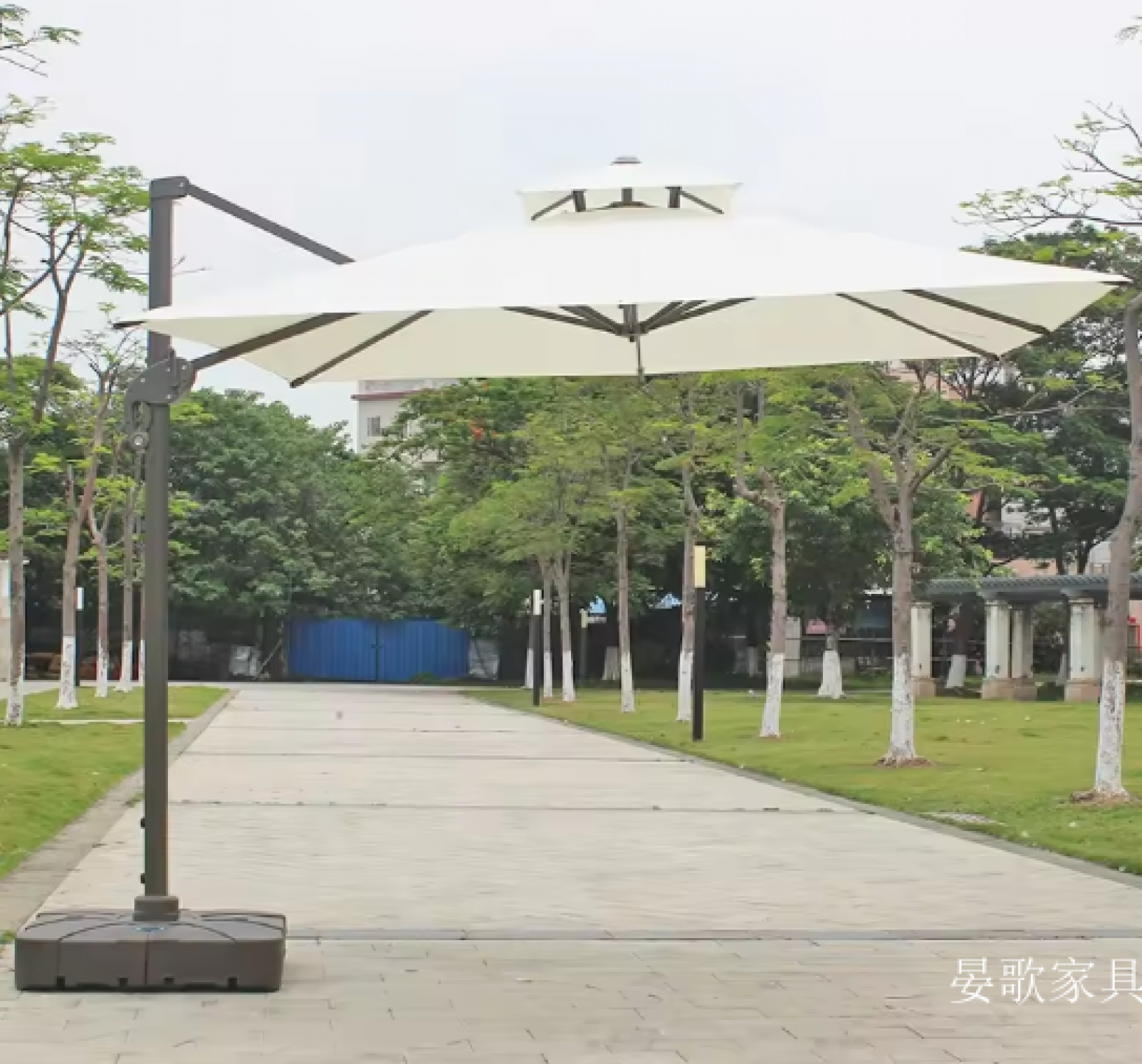 晏歌家具 Outdoor furniture Product 《Side standing outdoor Roman parasol》【图0】