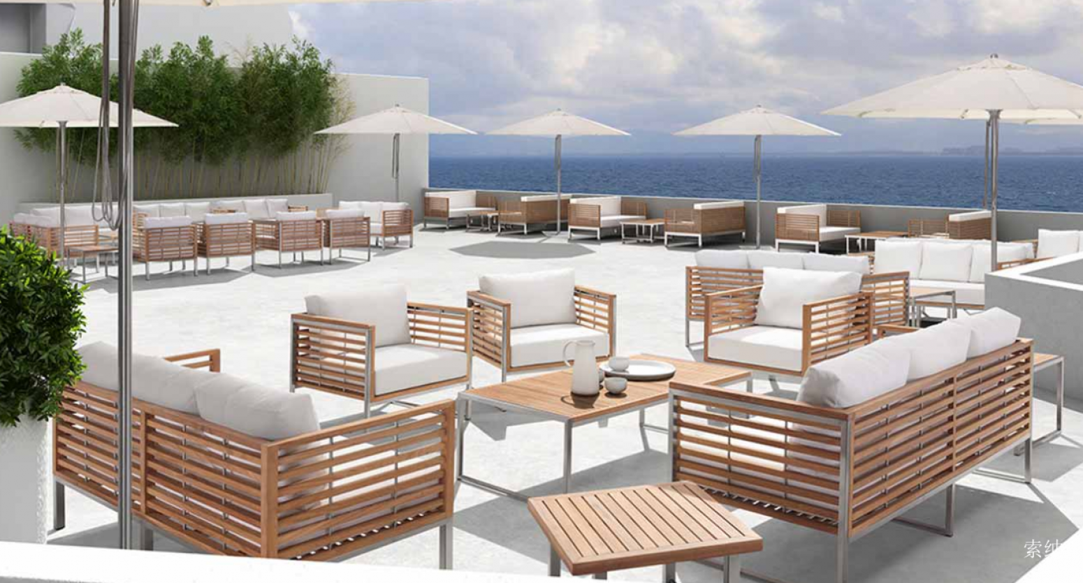 索纳尔 Outdoor furniture Product 《Sunshine Series outdoor sofa》【图2】