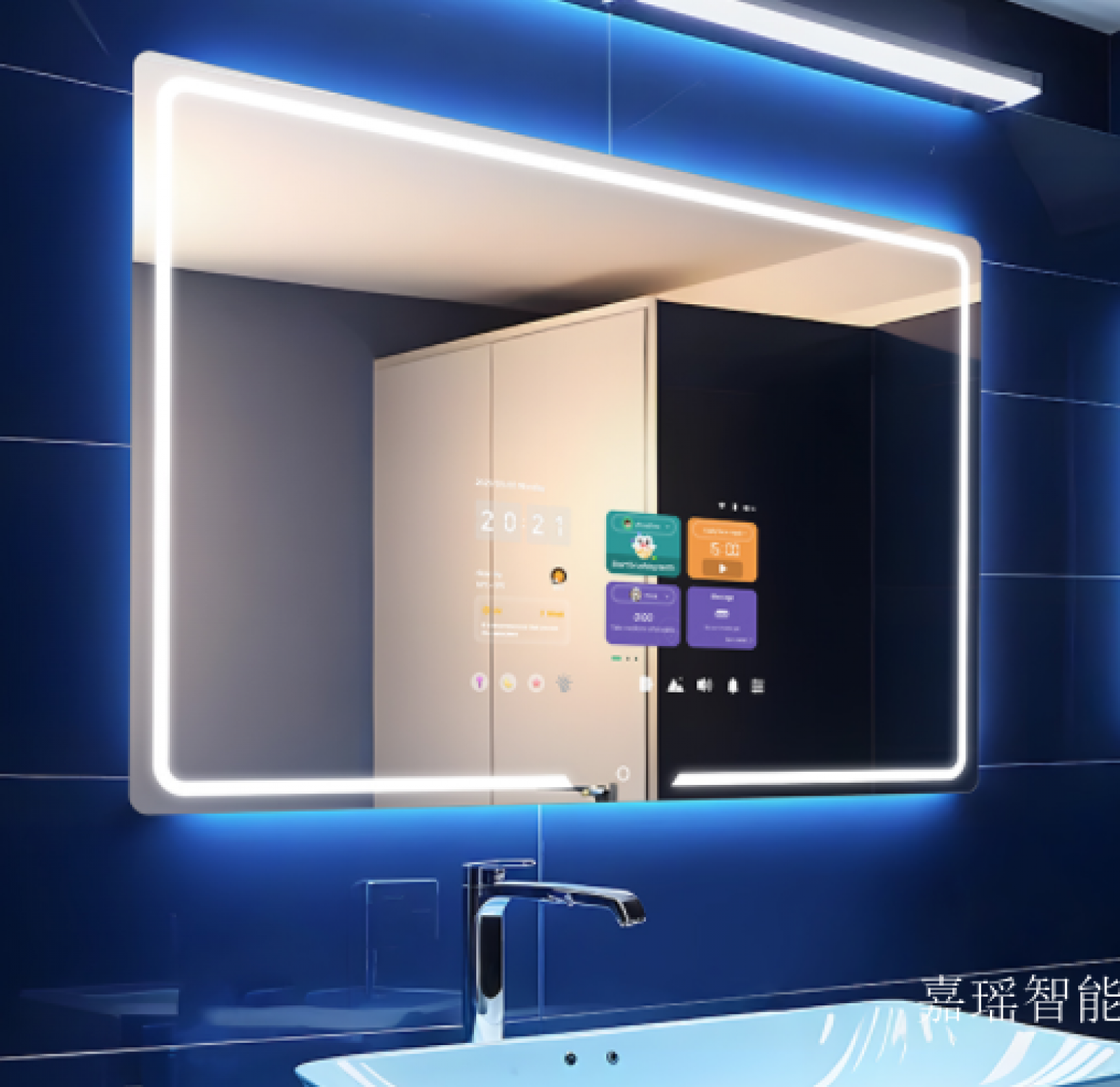 嘉瑶智能 Smart home Product 《Smart functional bathroom mirror》【图1】