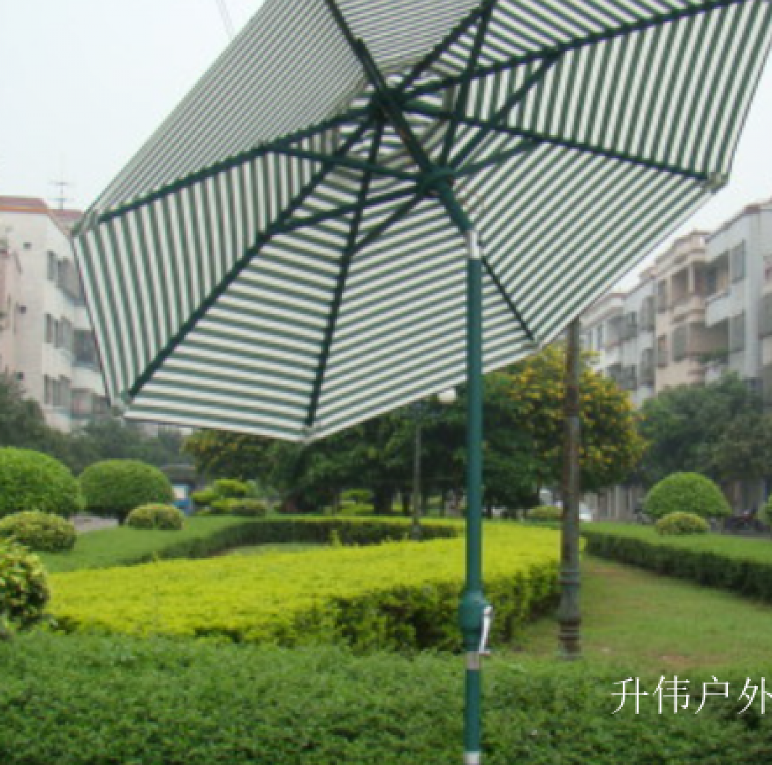 升伟户外 Outdoor furniture Product 《Striped outdoor sunshade umbrella》【图0】