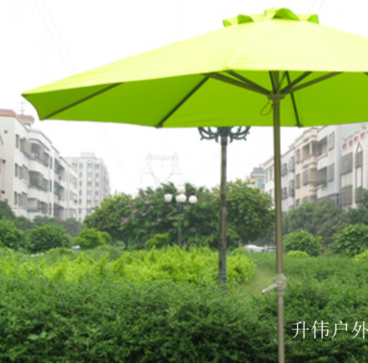 升伟户外 Outdoor furniture Product 《Bright green outdoor parasol》【图1】