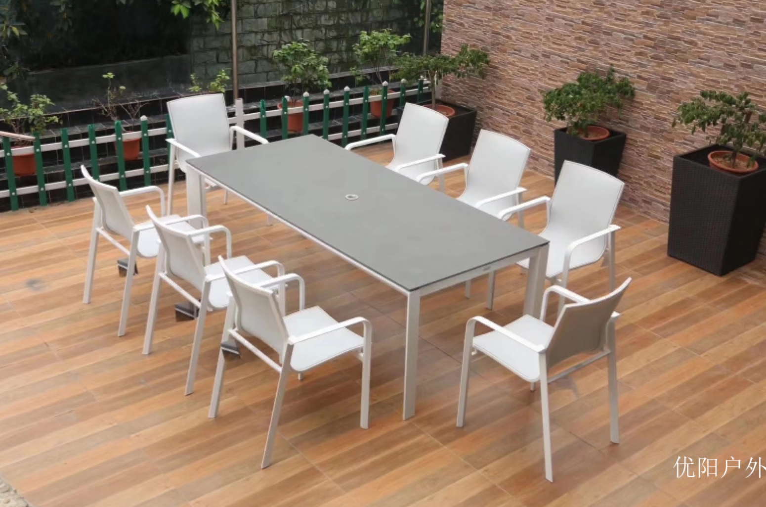 优阳户外 Outdoor furniture Product 《Simple outdoor dining table and chairs》【图0】