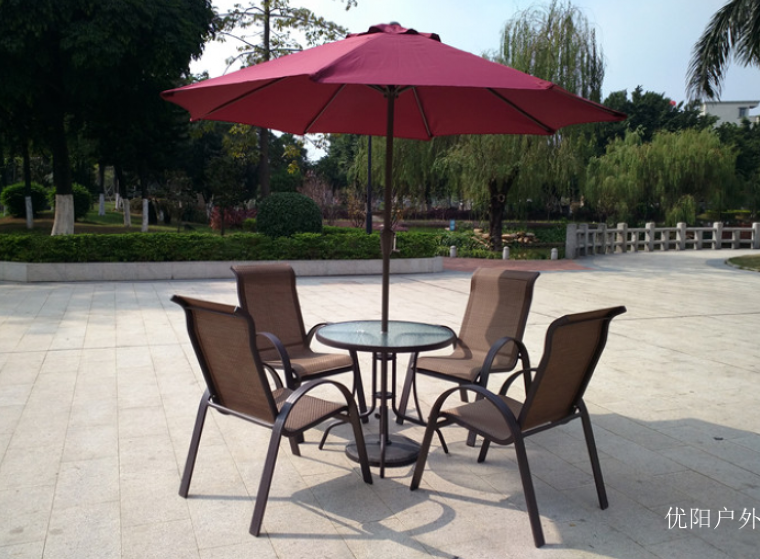 优阳户外 Outdoor furniture product 《Mesh cloth outdoor leisure table and chair》