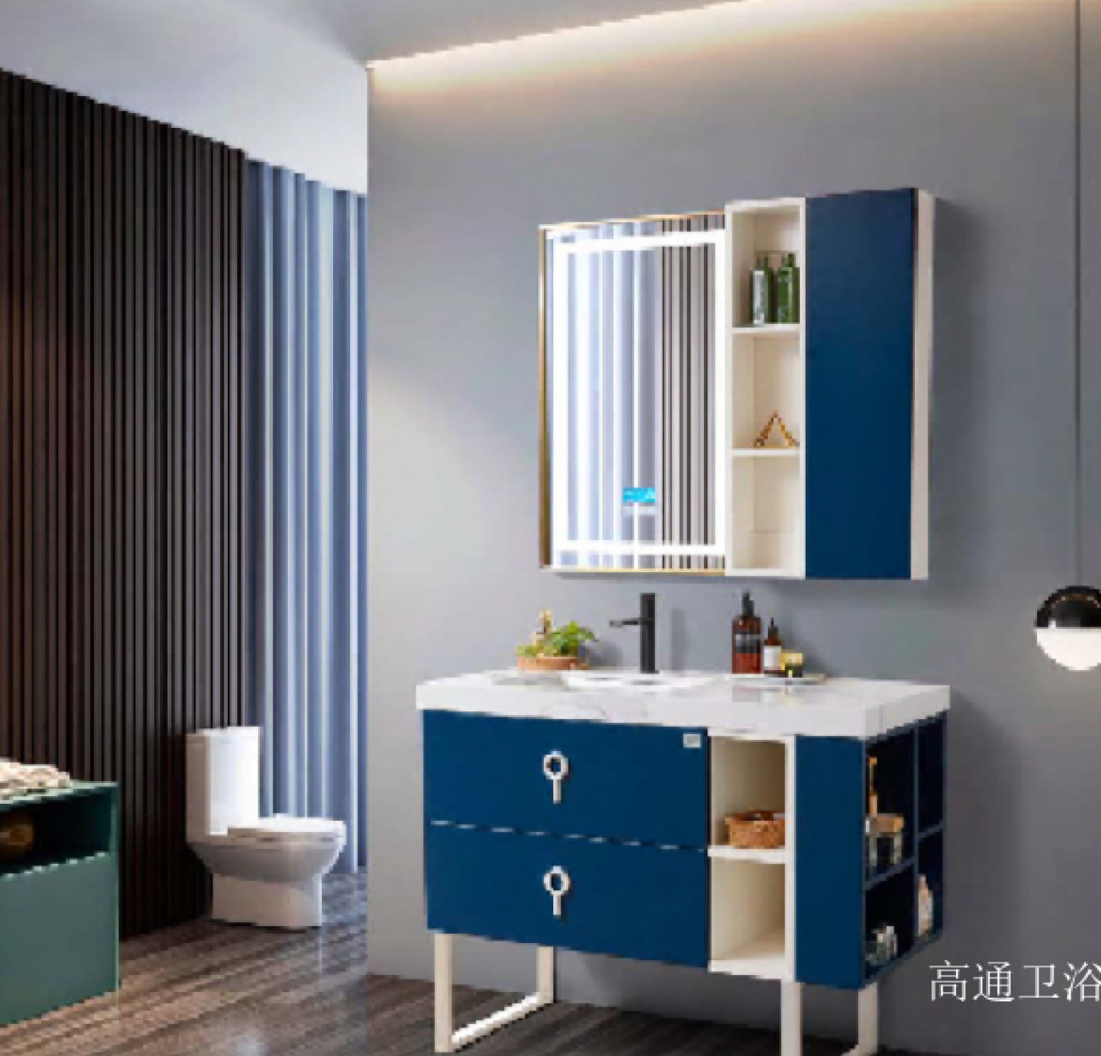 高通卫浴 Bathroom furniture product 《Fresh mirror cabinet bathroom cabinet》