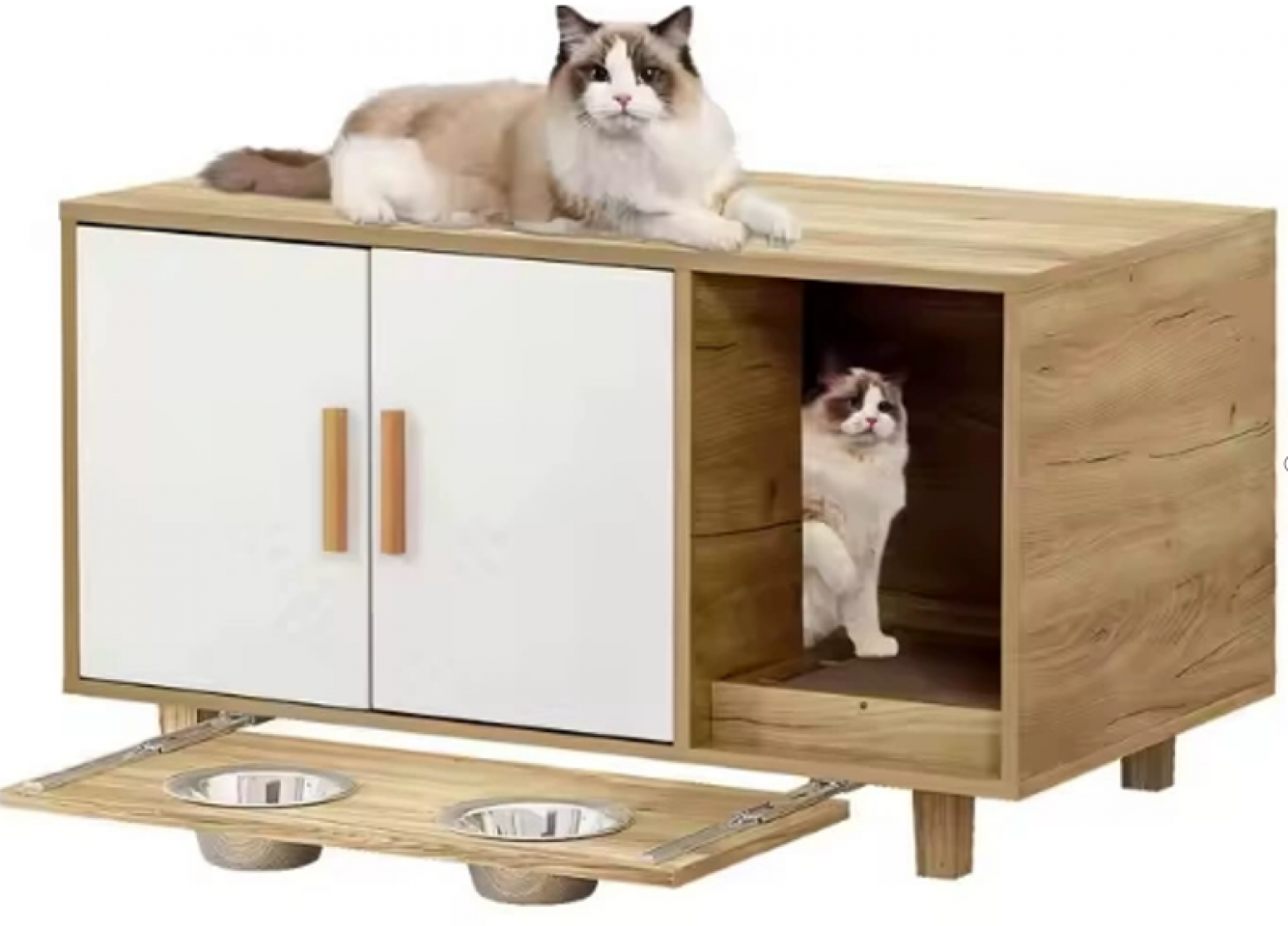 农氏创意 Pet furniture product 《Light wooden multi-functional cat litter》