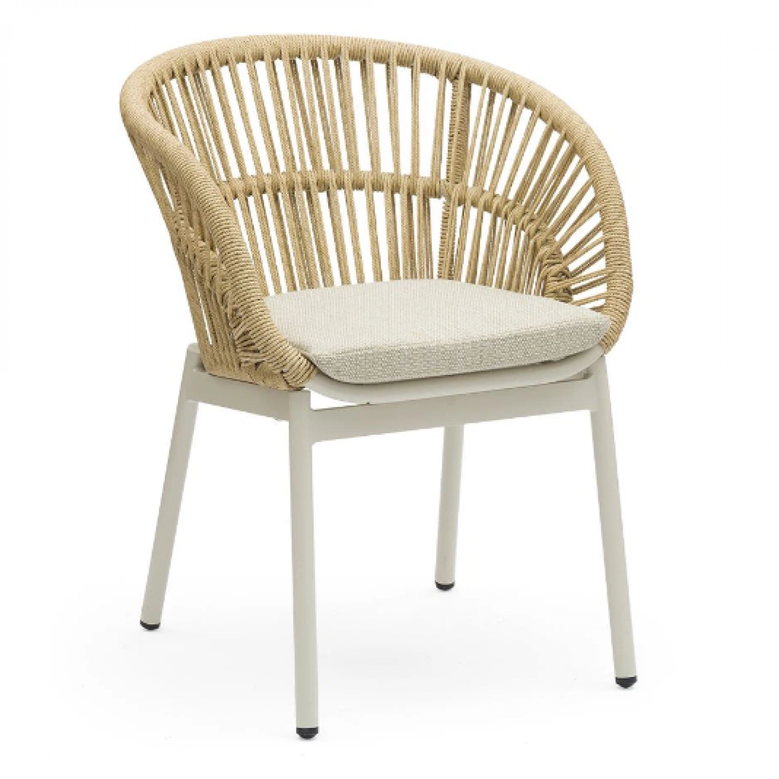 艺心家居 Outdoor furniture product 《Light beige rattan leisure outdoor chair》