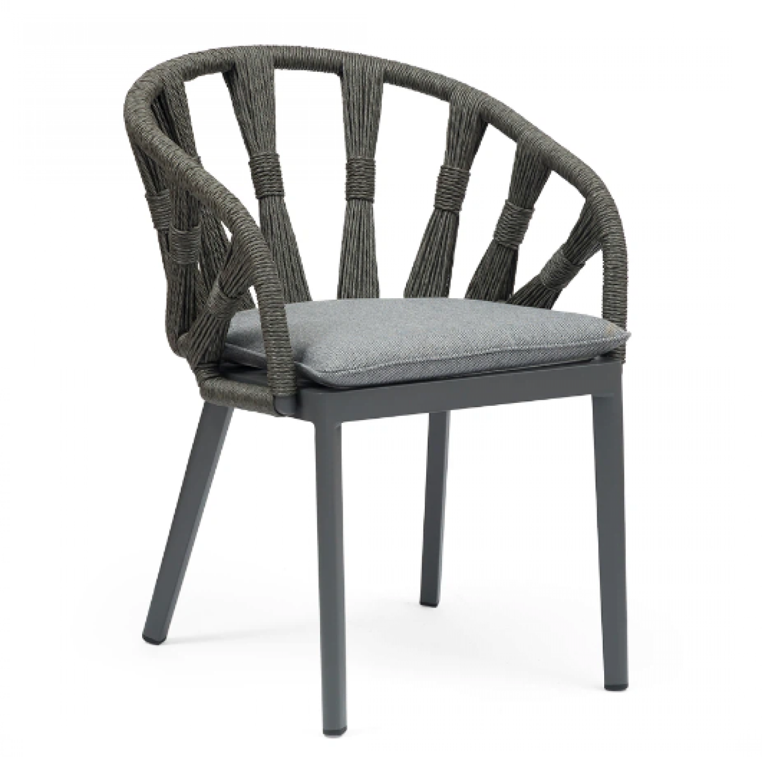 艺心家居 Outdoor furniture Product 《Rope-braided curved outdoor chair》【图1】