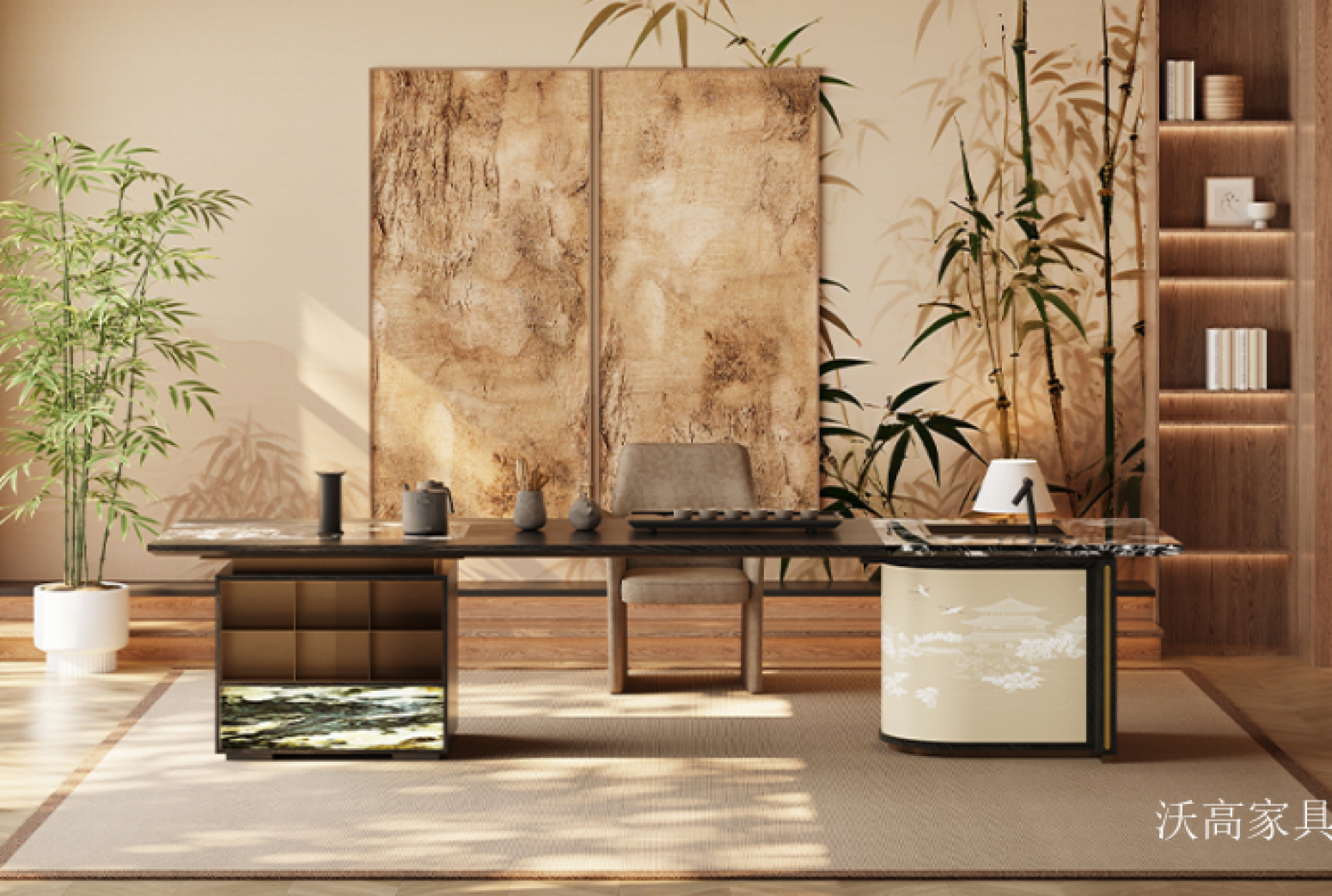 沃高家具 Home Furniture Product 《Modern Oriental tea table》【图3】