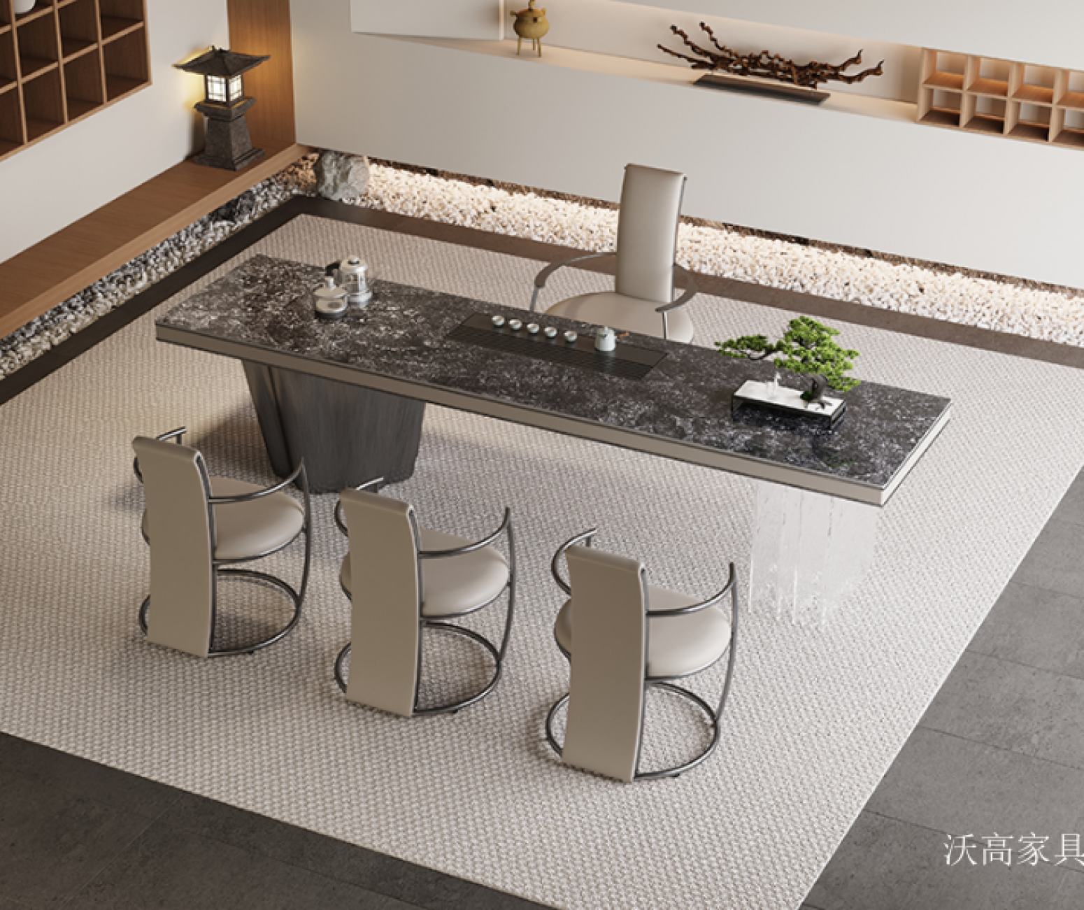 沃高家具 Home Furniture Product 《Light luxury marble tea table》【图3】