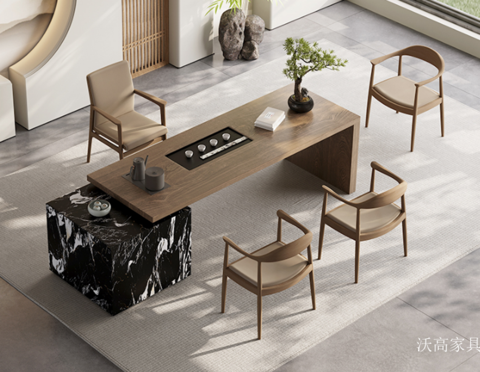 沃高家具 Home Furniture Product 《Ningqu Tea Table》【图2】