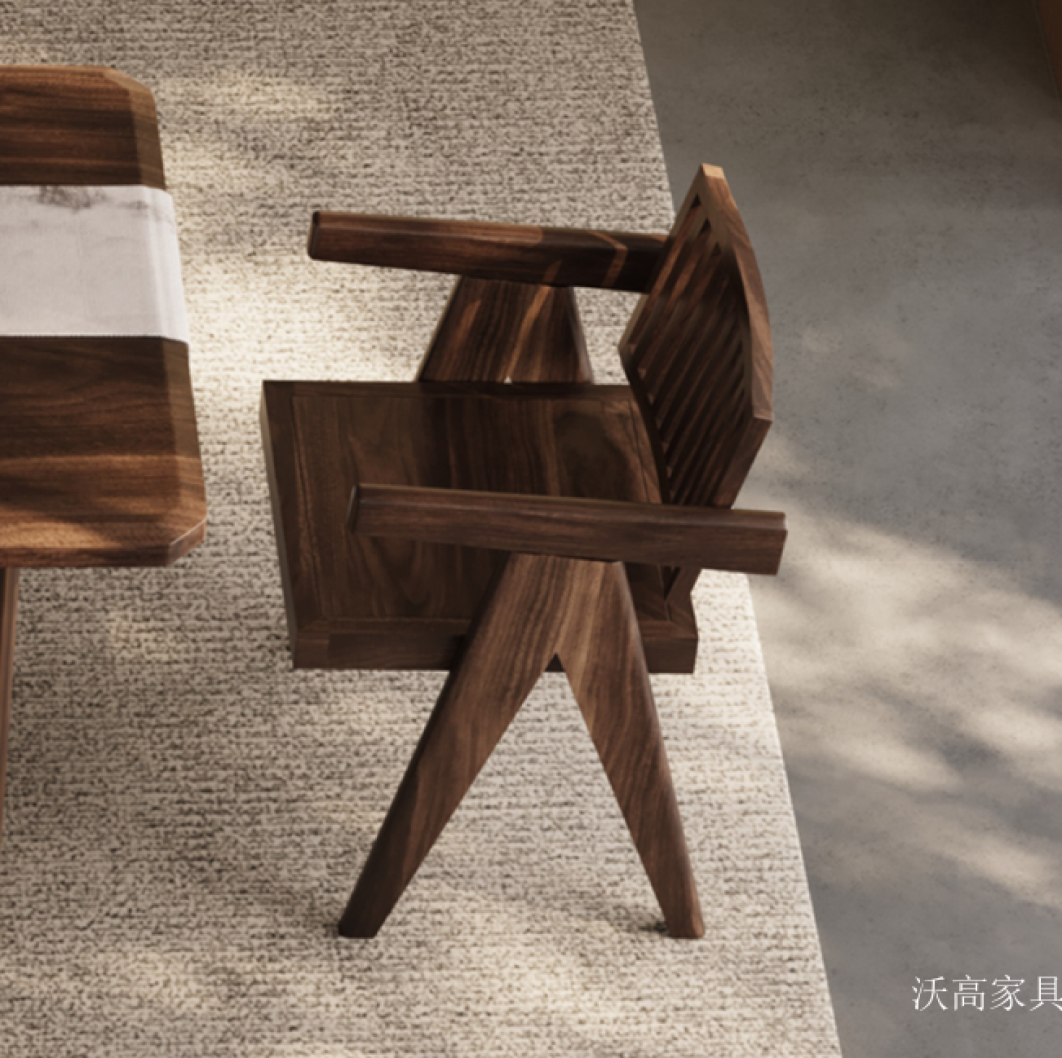 沃高家具 Home Furniture Product 《Solid wood grille contracted tea chair》 沃高家具 Home Furniture Product 《Solid wood grille contracted tea chair》【图2】