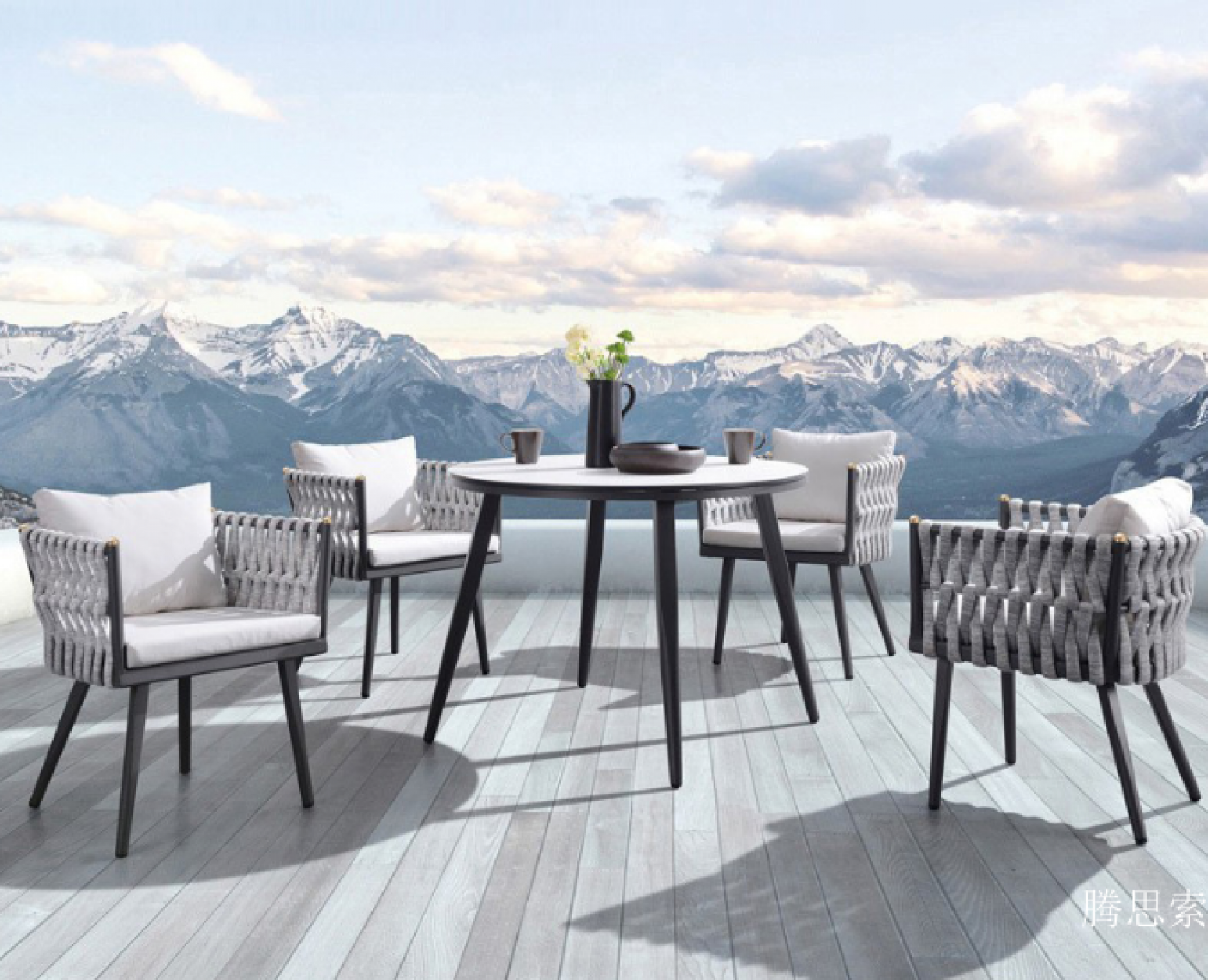 腾思索 Outdoor furniture Product 《Simple outdoor leisure tables and chairs》【图2】