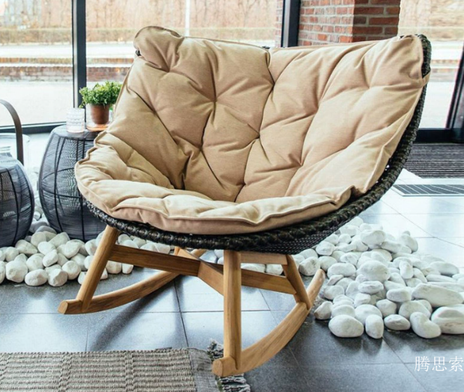 腾思索 Outdoor furniture Product 《Outdoor leisure woven lounge chair》【图1】
