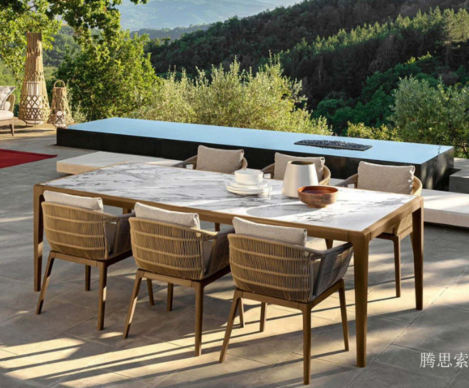 腾思索 Outdoor furniture Product 《Marbled outdoor tables and chairs》【图2】