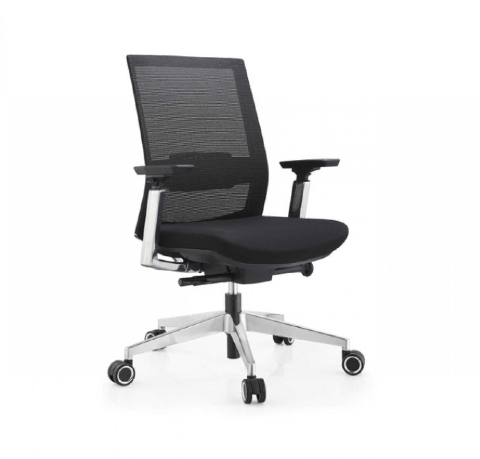 华凯龙 Office furniture Product 《Black mesh fabric simple office chair》【图0】