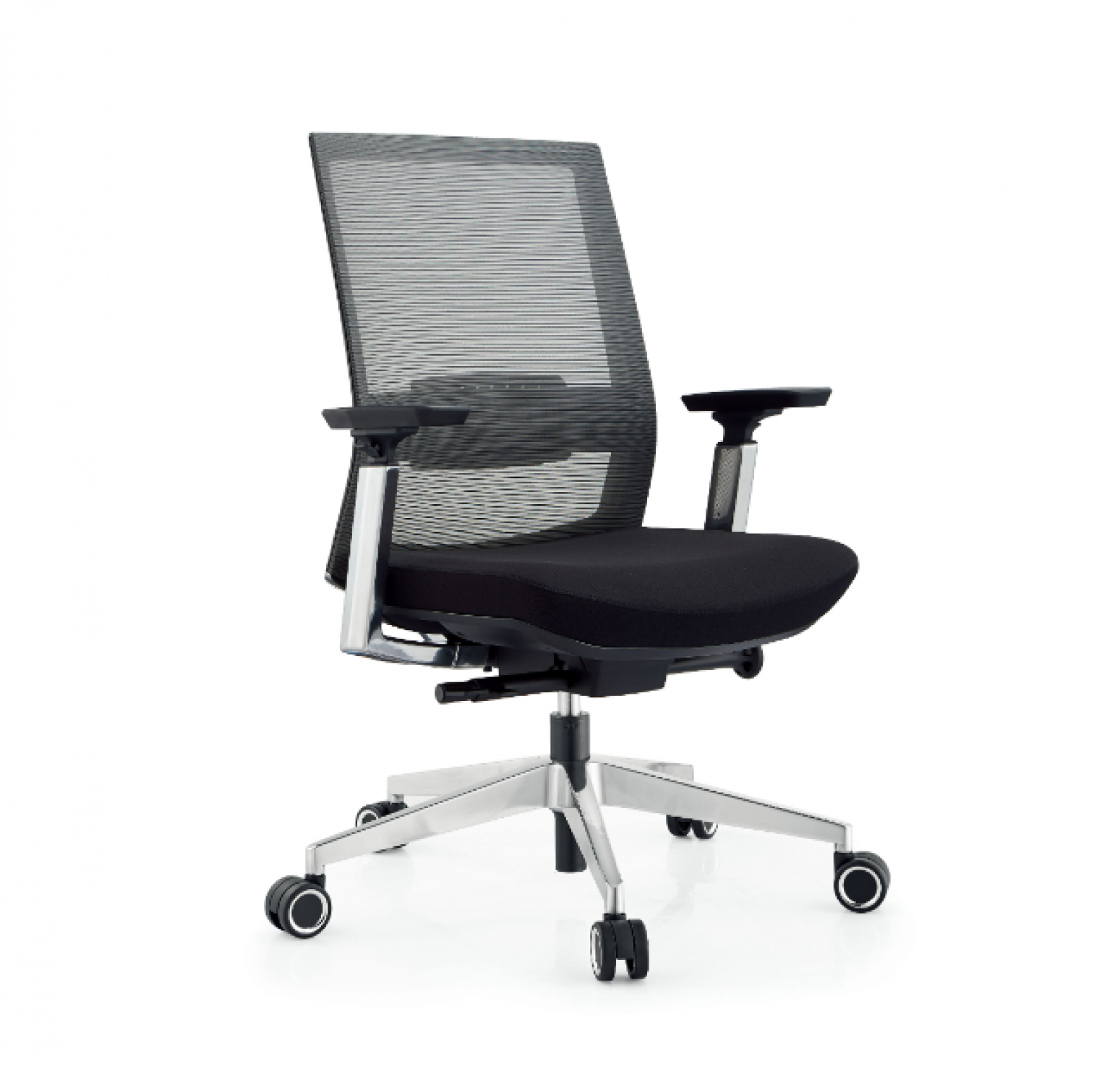 华凯龙 Office furniture Product 《Black mesh fabric simple office chair》【图2】