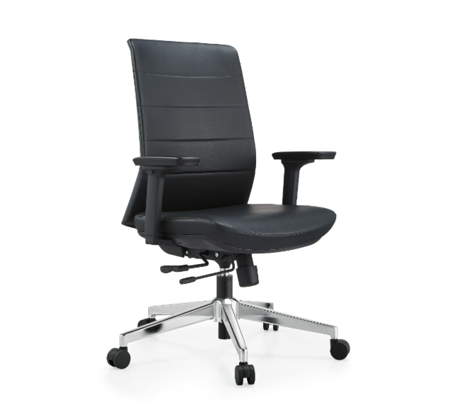 华凯龙 Office furniture Product 《Comfortable gray leather office chair》【图1】