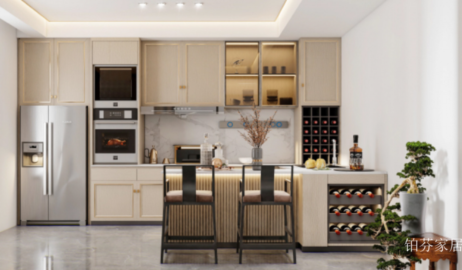 铂芬家居 Bathroom furniture product 《The chiangnan misty rain series cabinets》