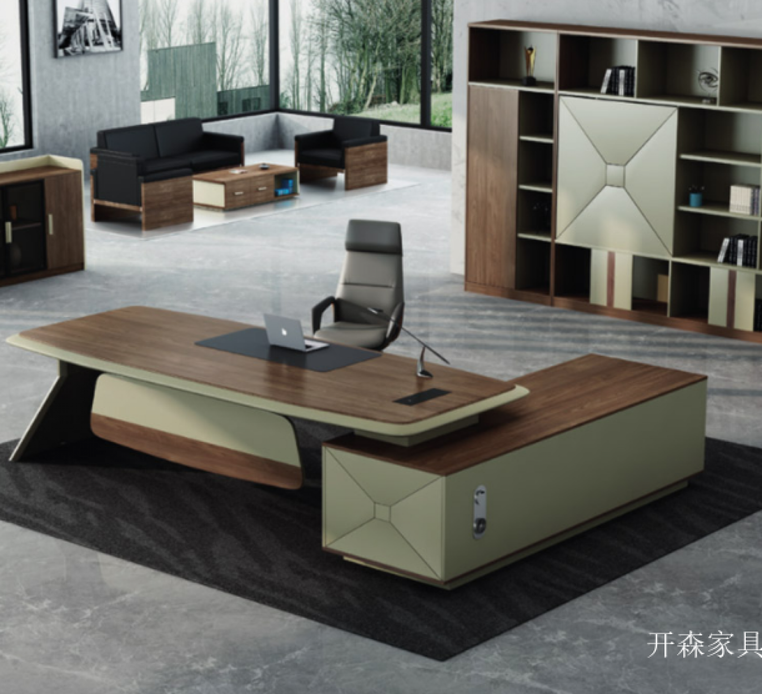 开森家具 Office furniture product 《Luxury business president's desk》