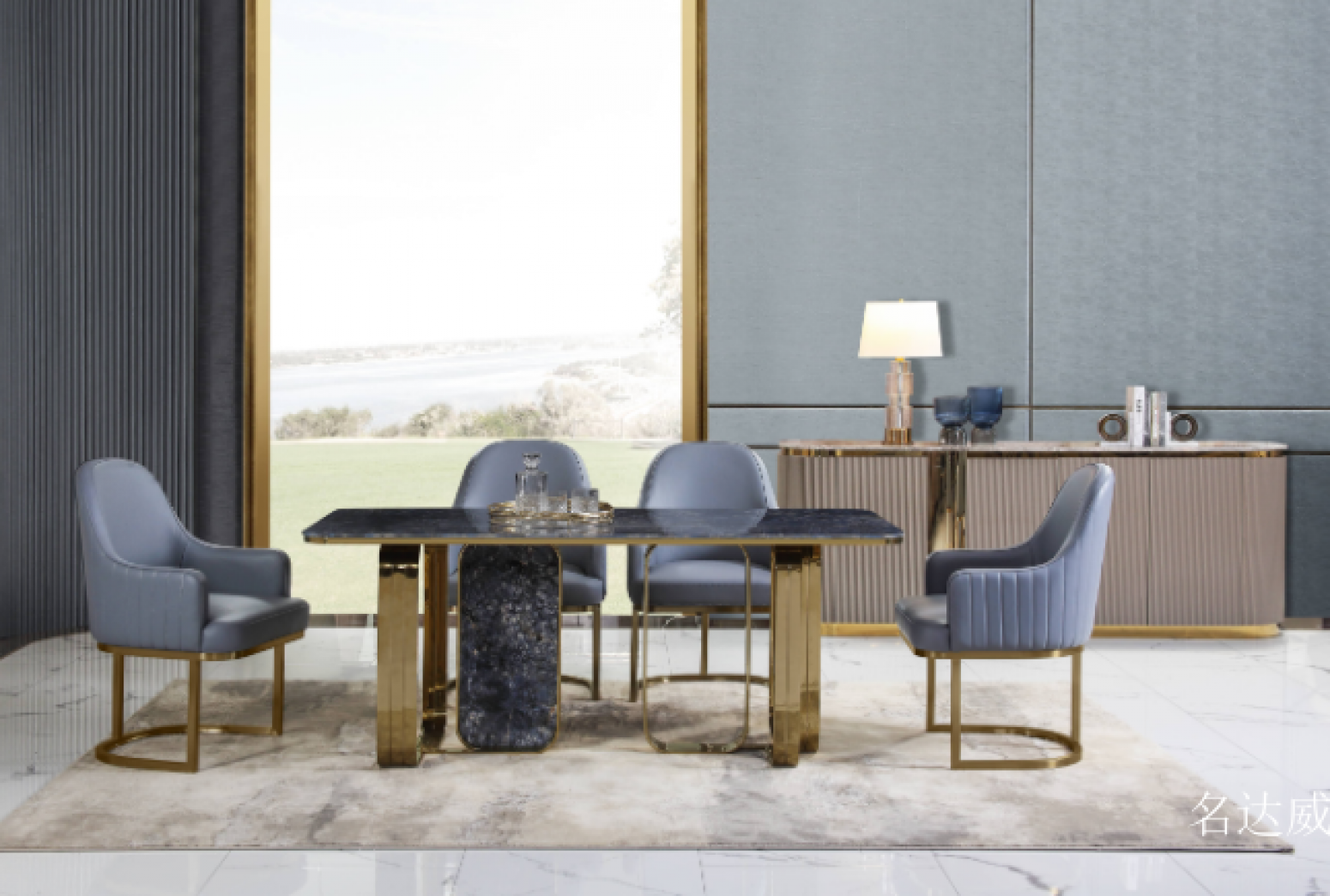 名达威 Home Furniture product 《Jane luxury series eat desk and chair》