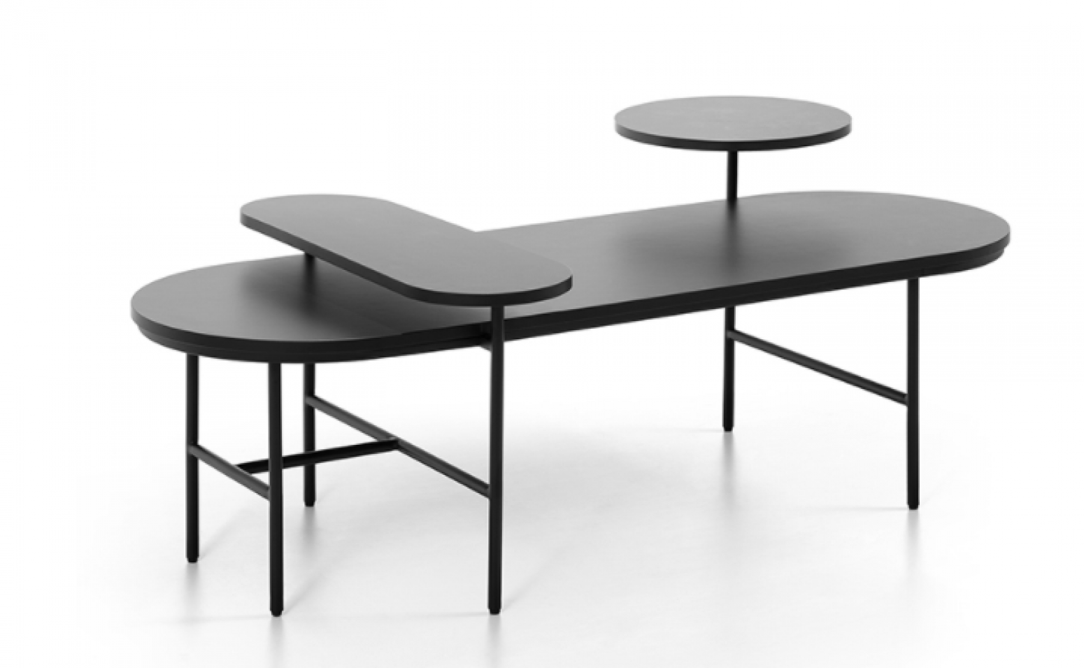 虹桥家具 Home Furniture Product 《Black multilayer composite tea table》【图0】