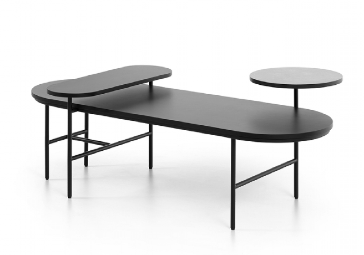 虹桥家具 Home Furniture Product 《Black multilayer composite tea table》【图1】