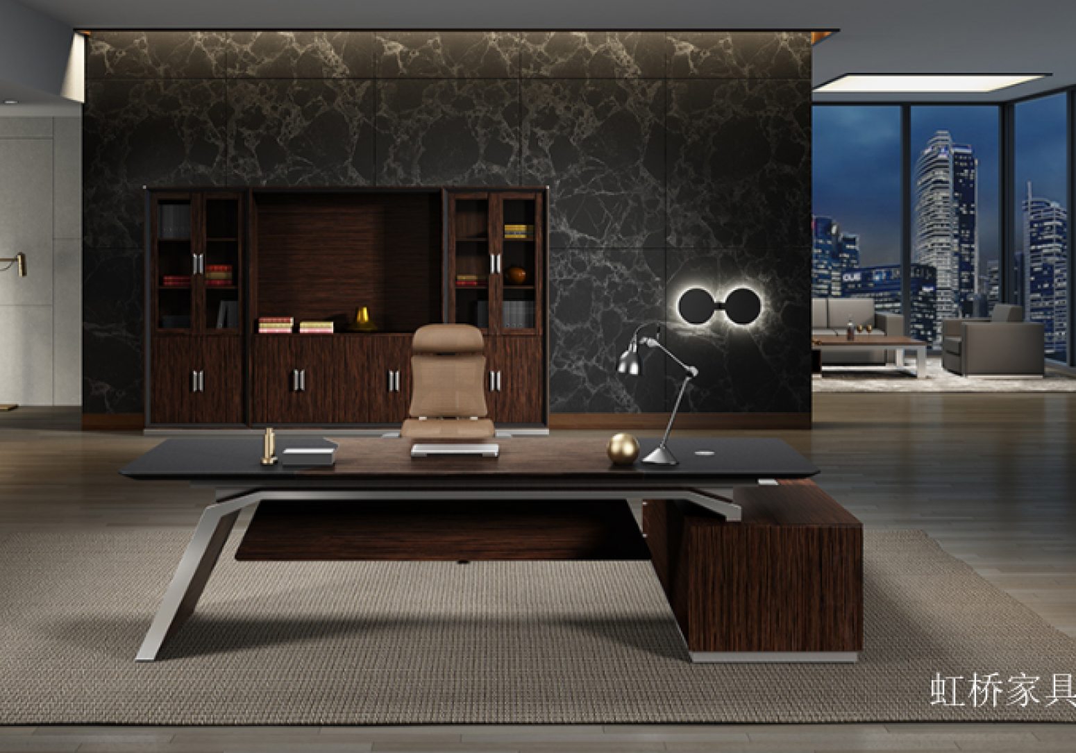 虹桥家具 Office furniture Product 《President business atmosphere desk》【图0】